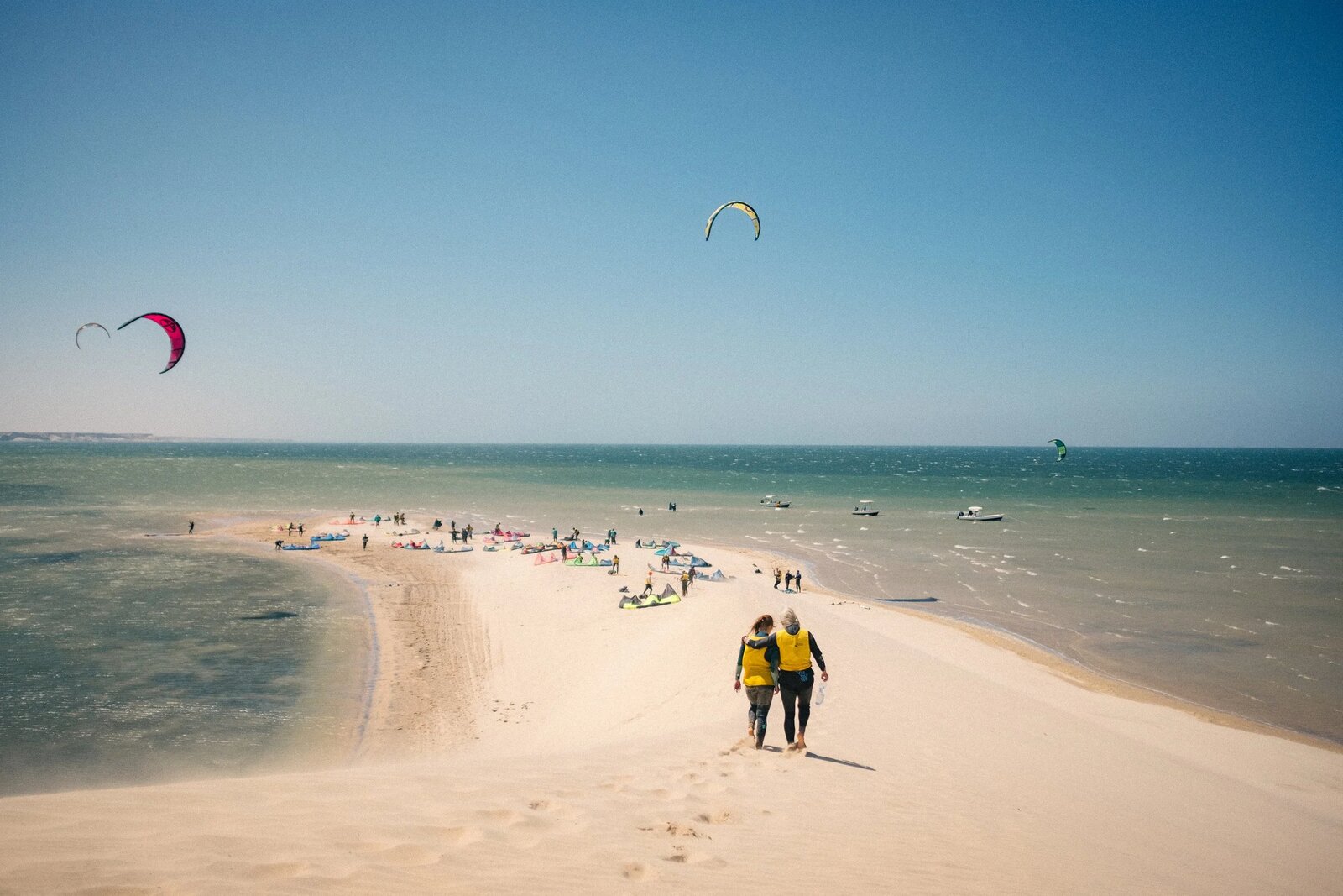 Kitesurfing vid Lomma strand